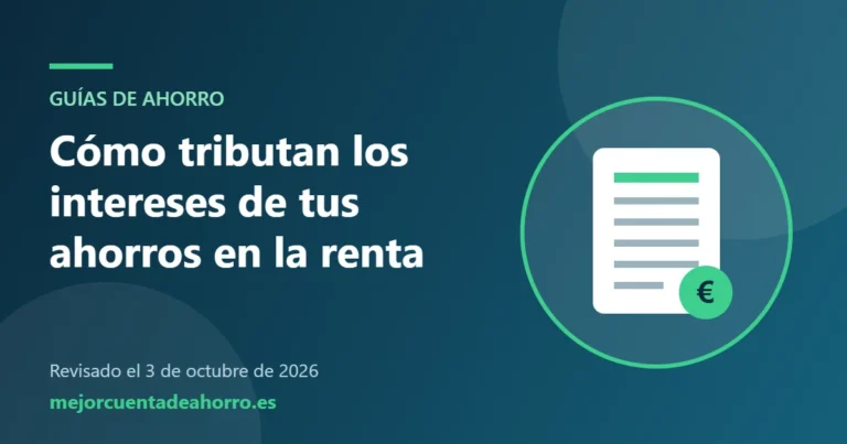 Ilustración: Cómo tributan los intereses de tus ahorros en la renta