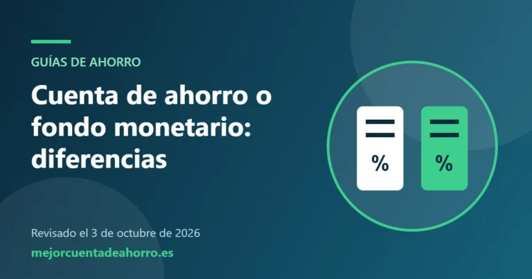Ilustración: Cuenta de ahorro o fondo monetario: diferencias