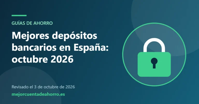 Ilustración: Mejores depósitos bancarios en España: octubre 2026
